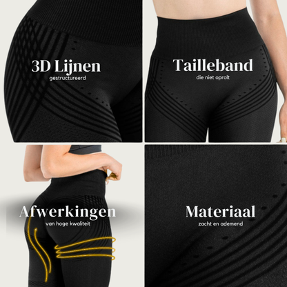 Anti Cellulitis 3D-Legging | Zwart