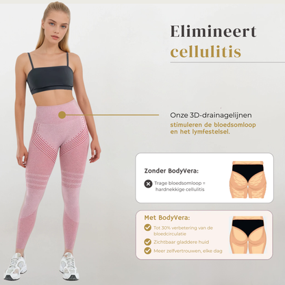 Anti Cellulitis 3D-Legging | Pastel Roze