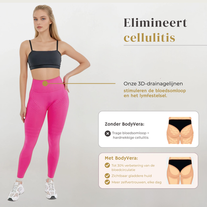 Anti Cellulitis 3D-Legging | Roze