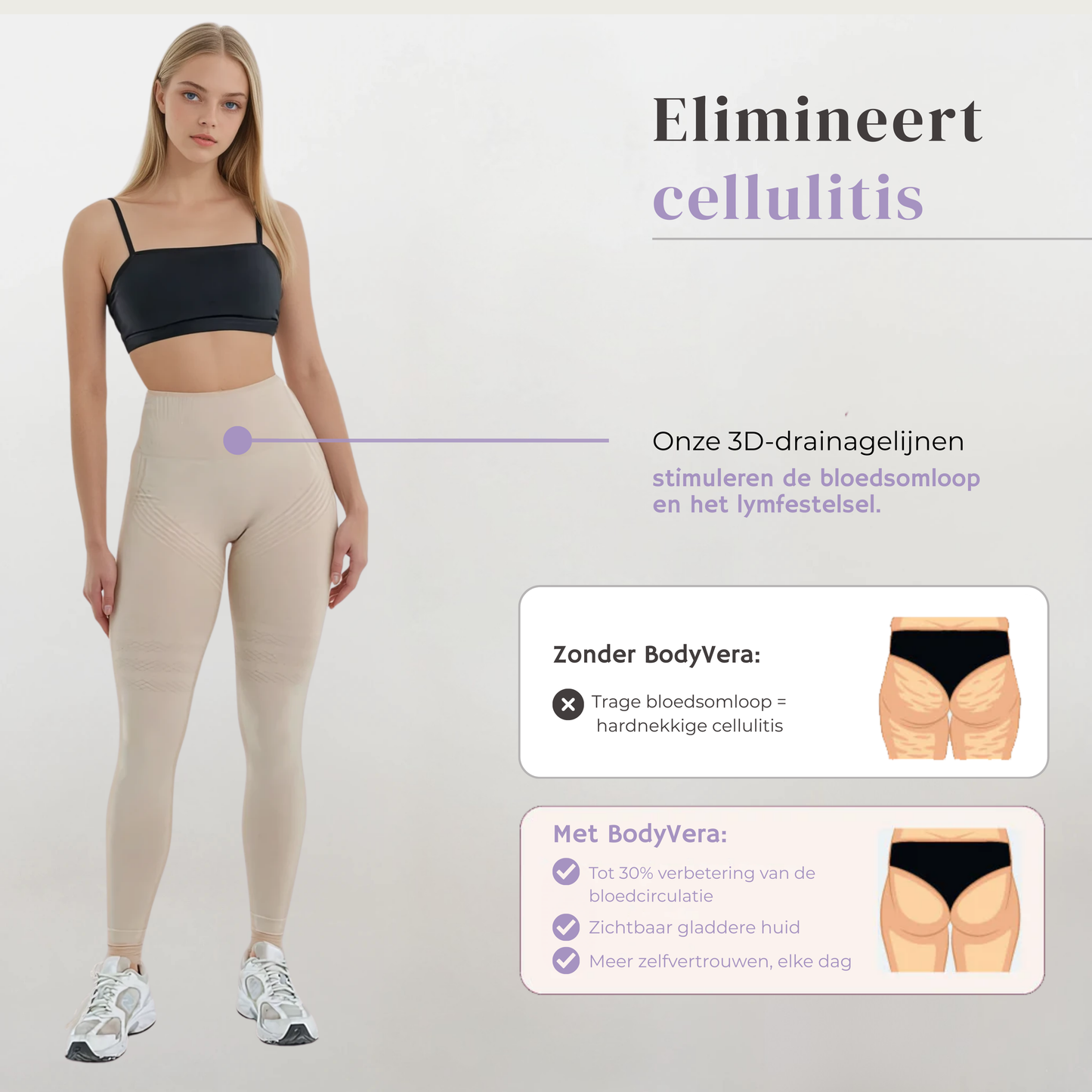 Anti Cellulitis 3D-Legging | Beige
