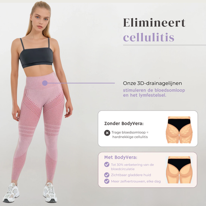 Anti Cellulitis 3D-Legging | Pastel Roze