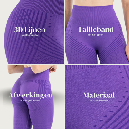 Anti Cellulitis 3D-Legging | Paars