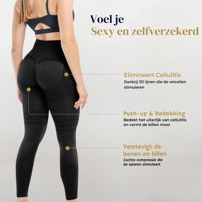 Anti Cellulitis 3D-Legging | Zwart