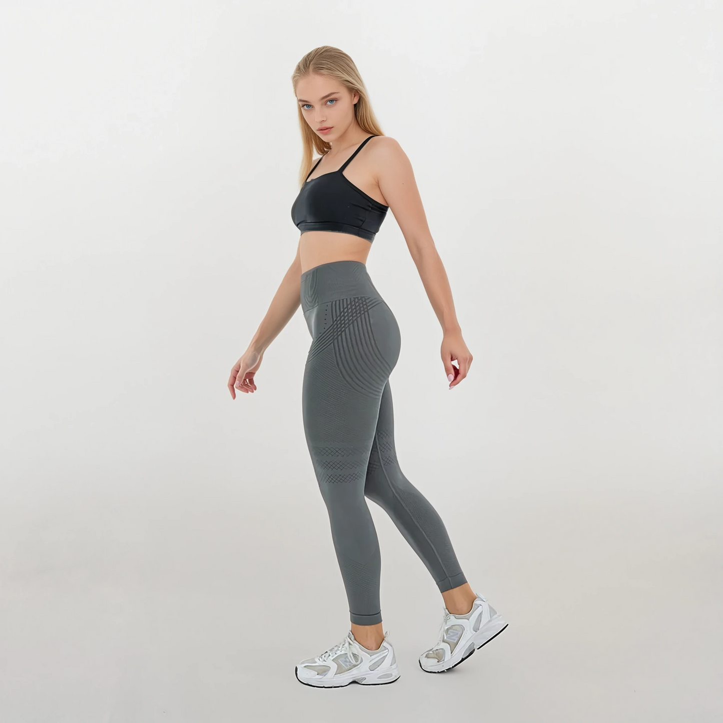 Anti Cellulitis 3D-Legging | Donker Grijs