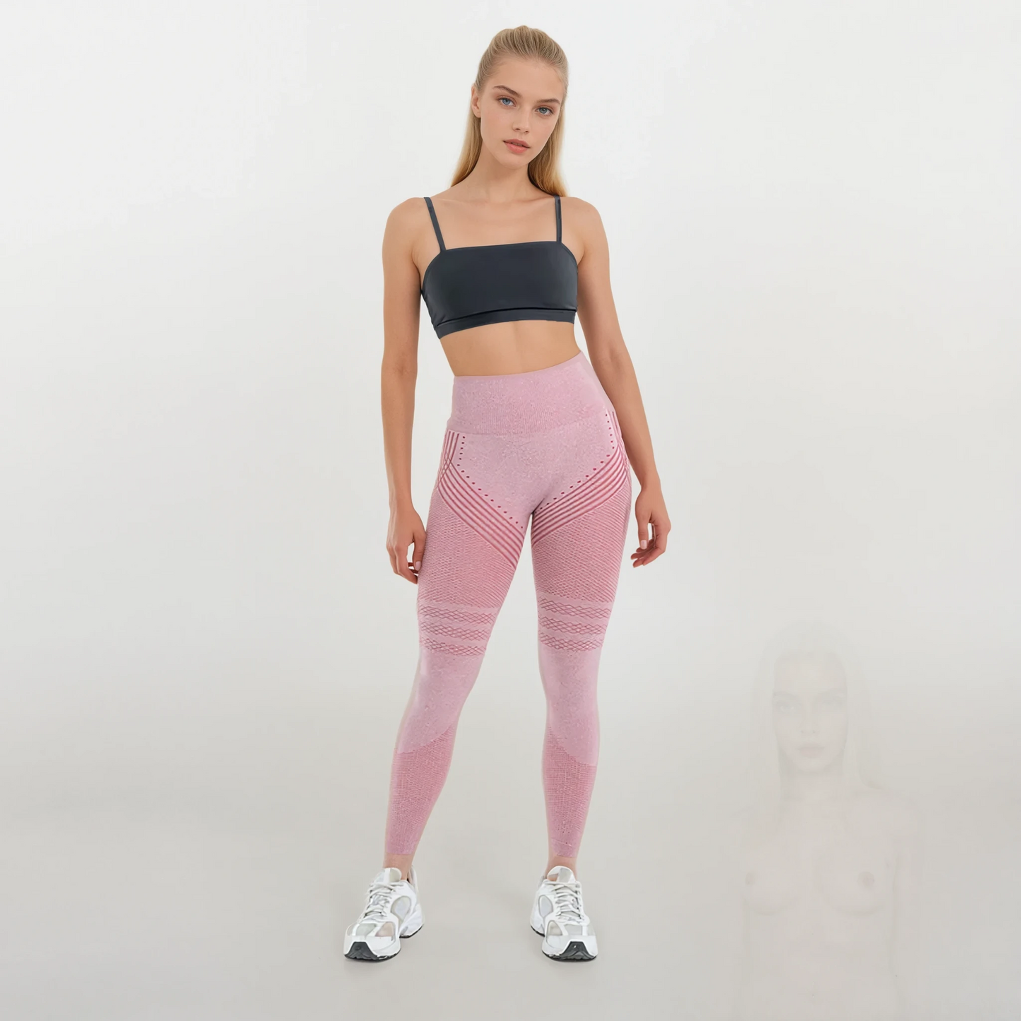 Anti Cellulitis 3D-Legging | Pastel Roze