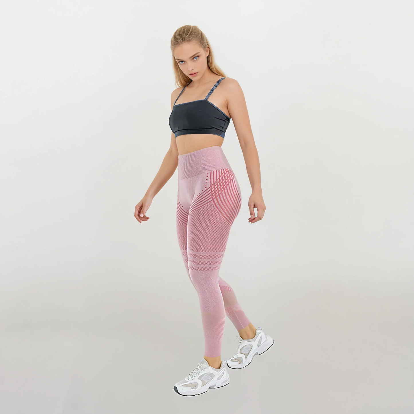 Anti Cellulitis 3D-Legging | Pastel Roze