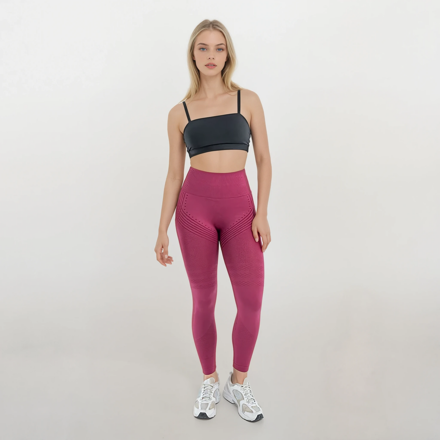 Anti Cellulitis 3D-Legging | Bordeaux Rood