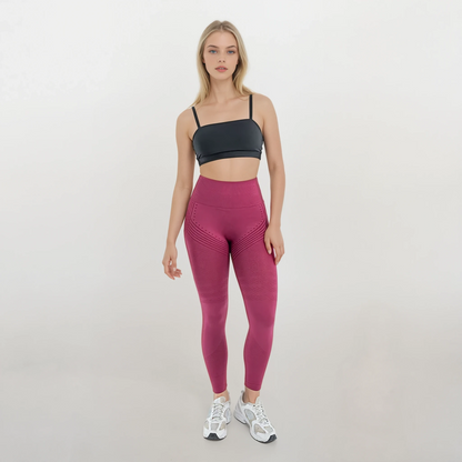 Anti Cellulitis 3D-Legging | Bordeaux Rood